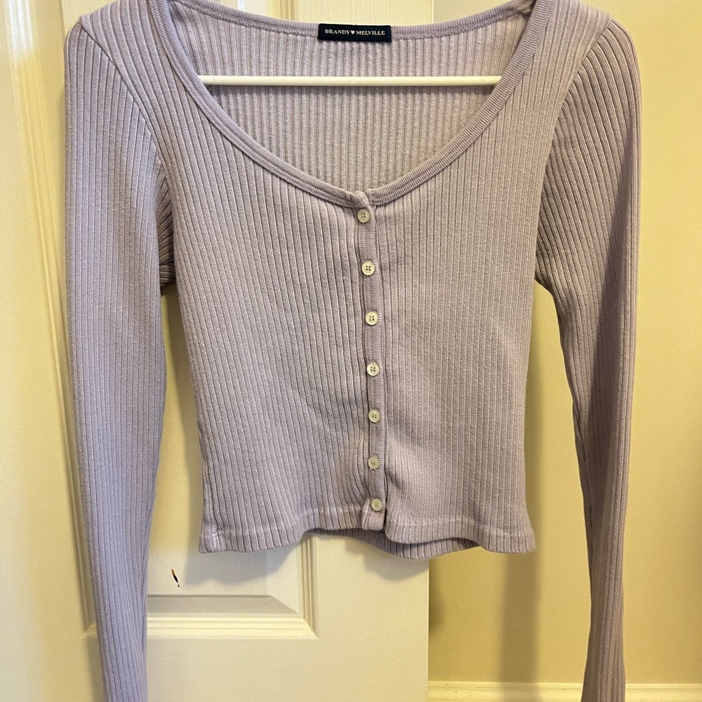 Brandy Melville purple zelly top